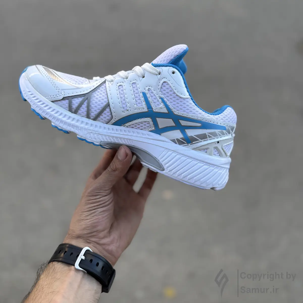 گالری تصاویر کتونی اسیکس کایانو 20 سفید آبی